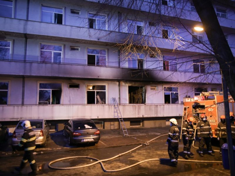Incendiul de la Spitalul Matei Balș din Capitală