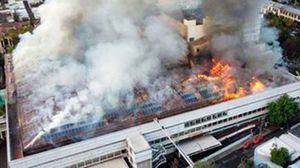 Incendiu într-un spital din Chile.