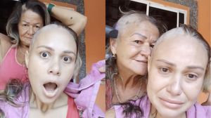 Luciana, o tânără bolnavă de cancer a izbucnit în lacrimi după ce și-a văzut mama că se rade-n cap pentru a-i fi alături