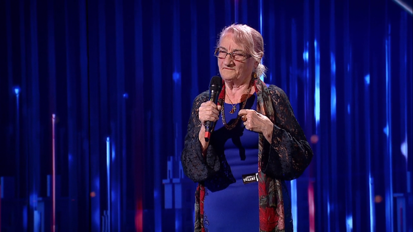 Victoria Roibu, străbunica de 87 de ani, moment emoționant pe scena Românii au Talent, sezonul 11!