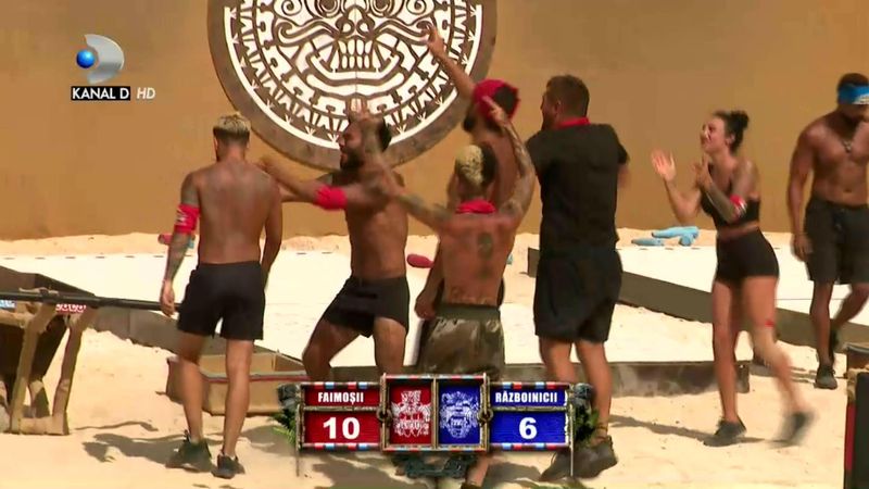 Premieră absolută la Survivor Rom&acirc;nia. Faimoșii leagă o serie de trei victorii consecutive &icirc;n fața Războinicilor
