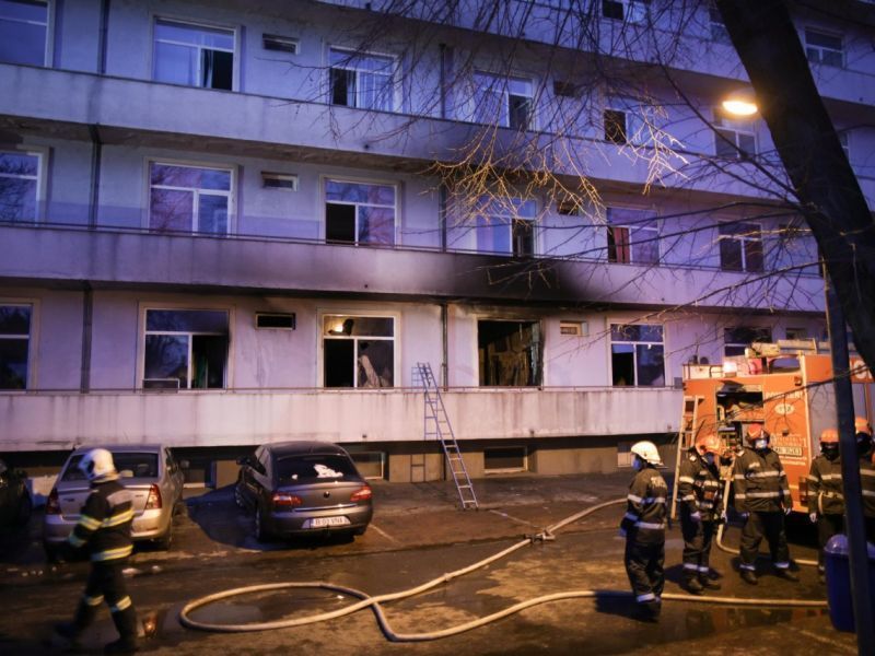 Incendiul de la Spitalul Matei Balș din Capitală
