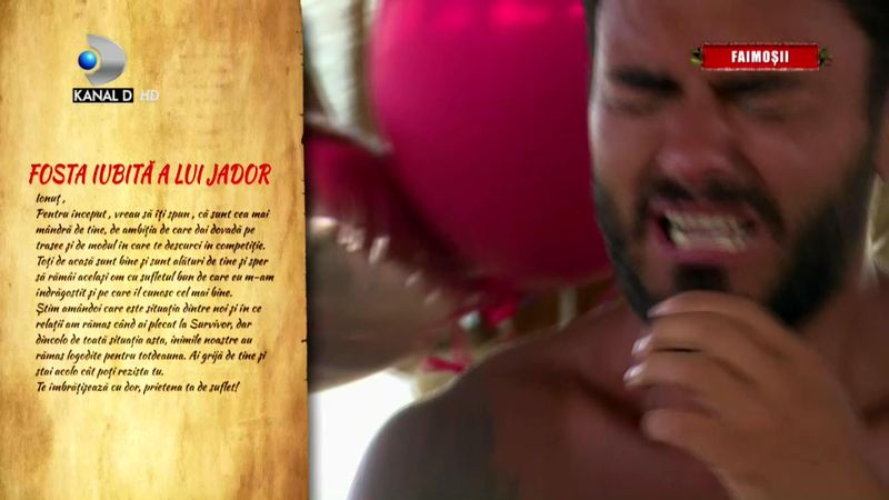 Surpriză uriașă pentru Jador la Survivor România. A primit mesaj de la fosta iubită Georgiana de Valentine’s Day