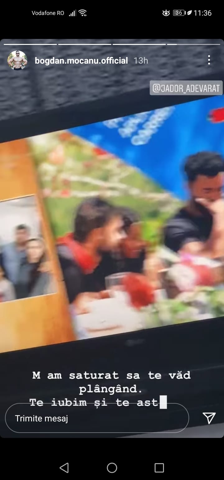 Bogdan Mocanu, mesaj emoționat pentru Jador de la Survivor Rom&acirc;nia! 