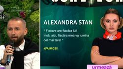 Ce a putut spune Alin Sălăjean de la Survivor România despre Alexandra Stan, în direct! Soția Războinicului a amuțit: „Iubita mea”