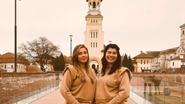 Daniela Iliescu, iubita lui Culiță Sterp, împreună cu sora lui, Ileana Sterp 