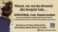 Sofia Popa a fost diagnosticată cu o formă rară de cancer 
