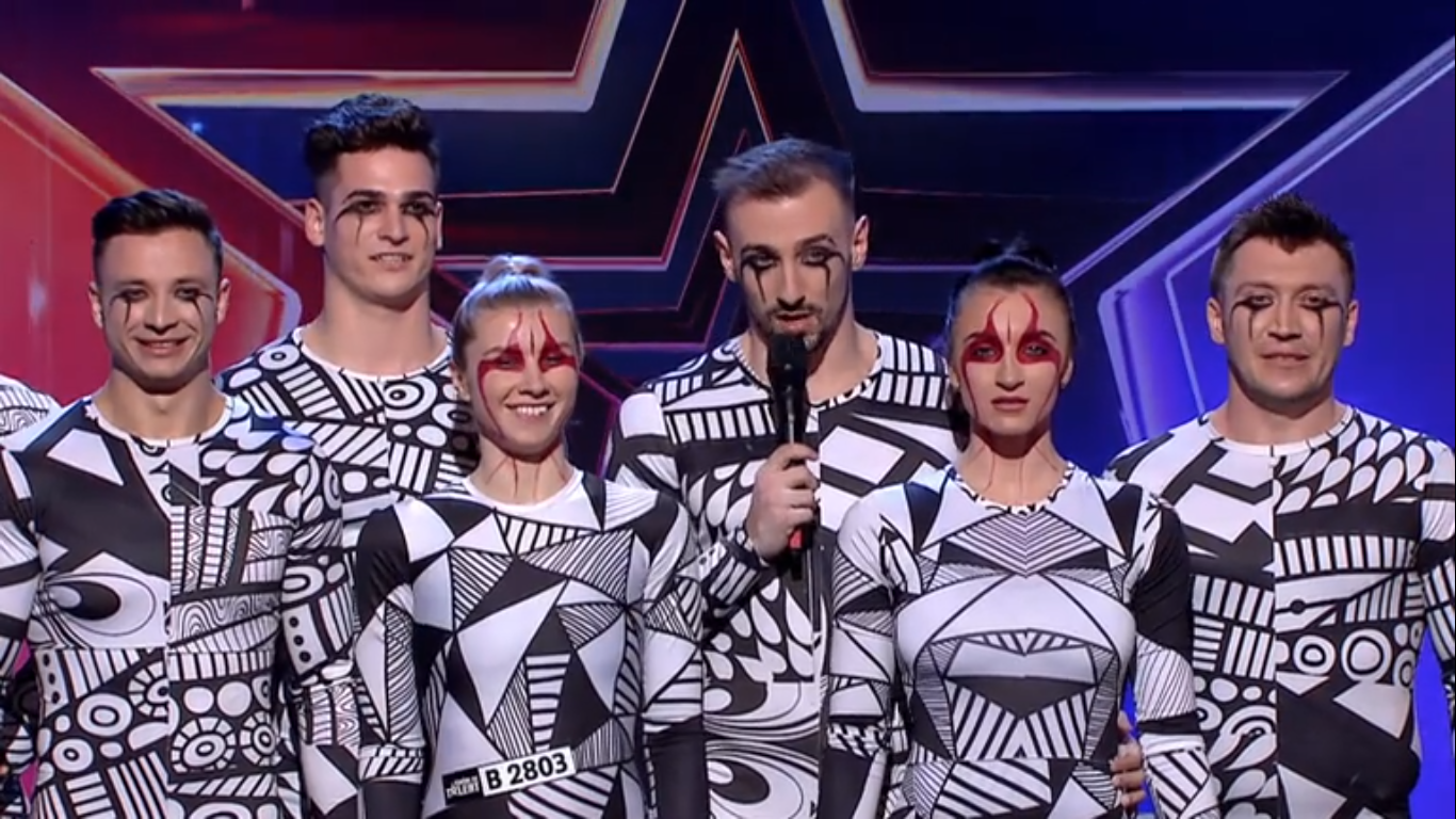 Balance Team din cadrul Circului Metropolitan la Românii au Talent, sezonul 11. 