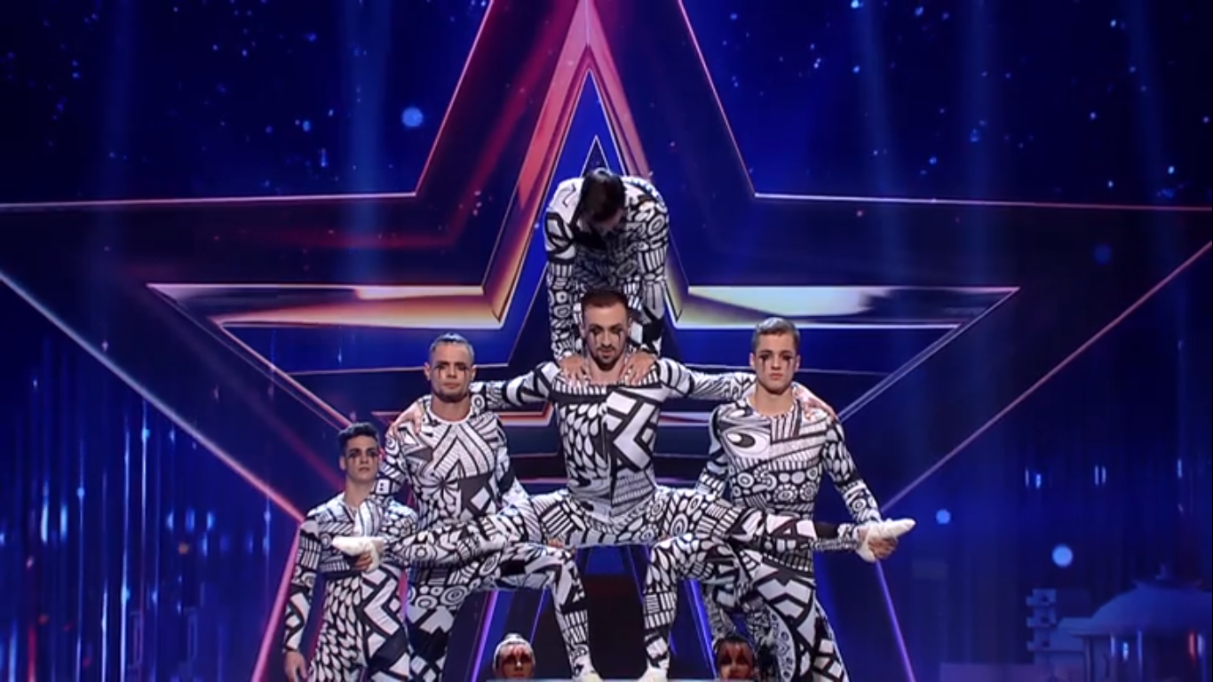 Balance Team din cadrul Circului Metropolitan la Românii au Talent, sezonul 11. 