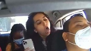 Arestată după ce a s stat fără mască și a tușit spre șofer