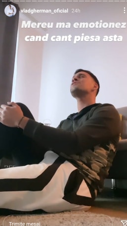 Vlad Gherman a fost emoționant de versurile melodiei care i-au adus aminte de tatăl său