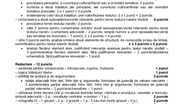 Barem simulare BAC 2021 Română