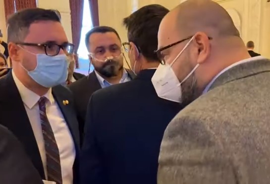 Dan Tănasă (AUR) și Silviu Dehelean (USR)