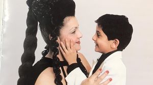 Cornelia Catanga şi fiul său