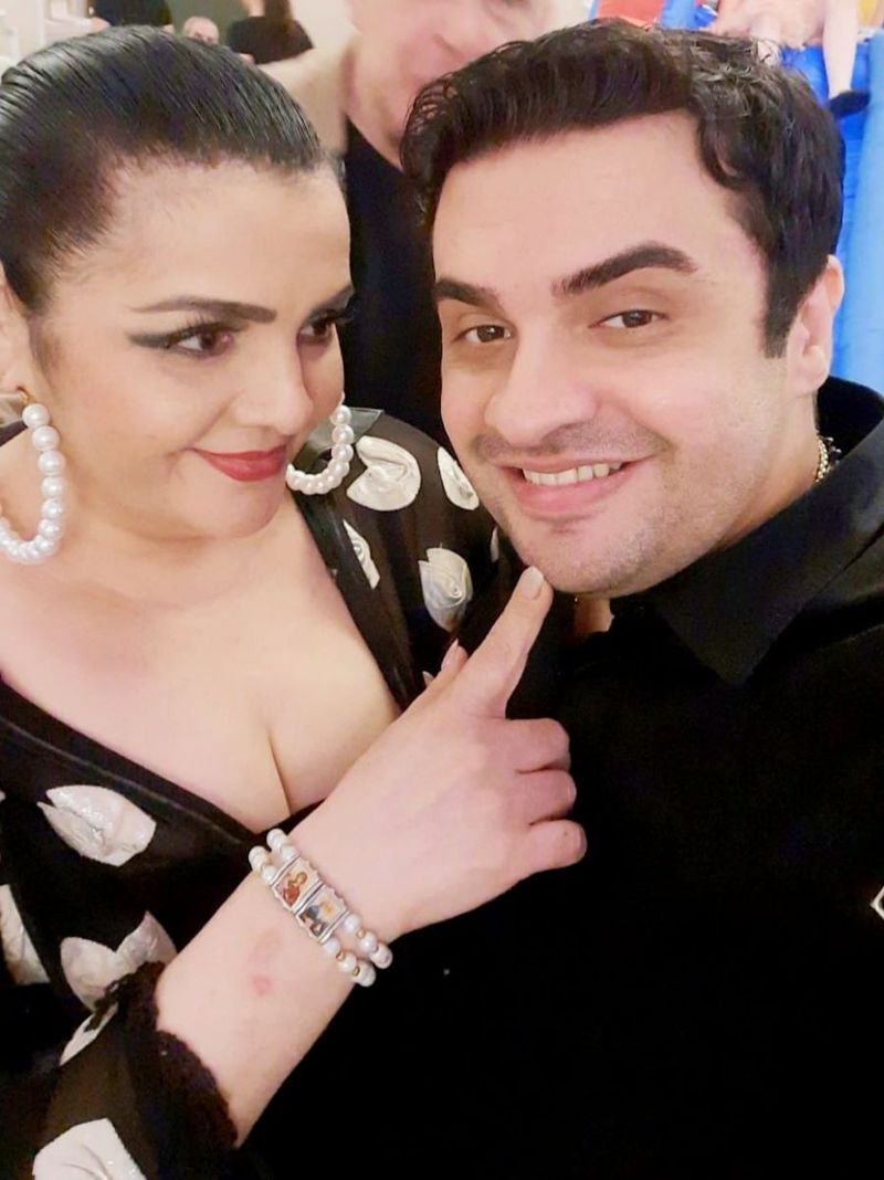 Cornelia Catanga și fiul ei  Cornelia Catanga