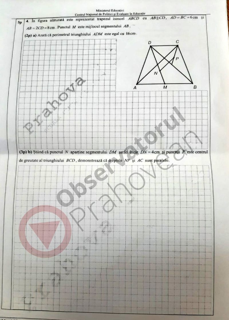 Subiecte simulare Matematică Evaluare Națională 2021
