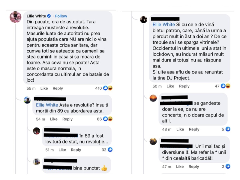 Comentariile lăsate în dreptul mesajului lui Ellie White