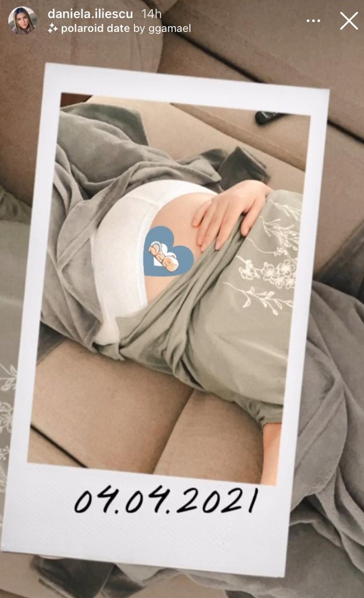 Daniela Iliescu, fotografie emoționantă cu burtica de gravidă! Iubita lui Culiță Sterp este pe ultima sută de metri cu sarcina