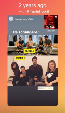 Vlad Gherman a postat o fotografie de la filmările serialului Fructul Oprit