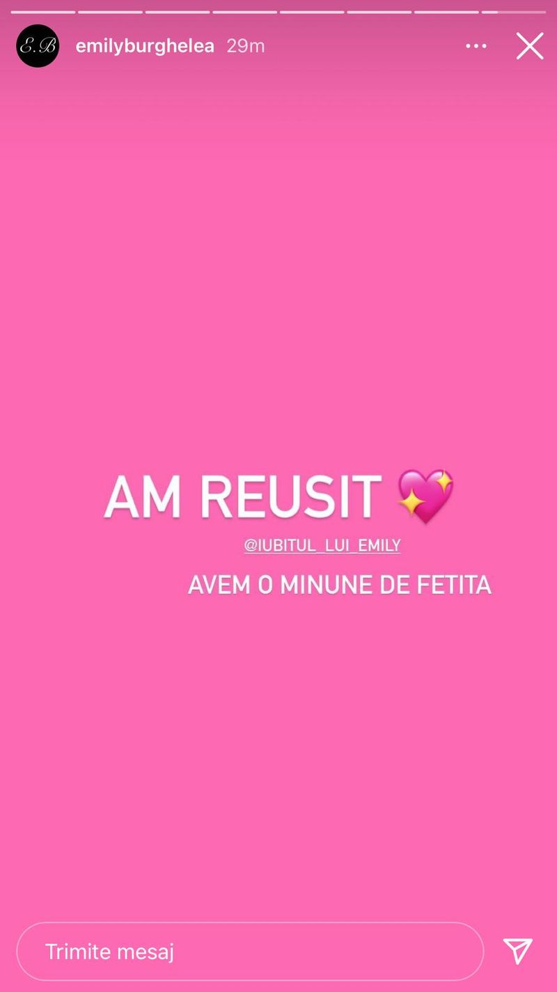 Emily Burghelea și fetița ei