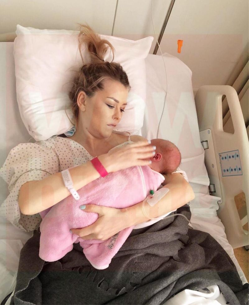 Diana Pârvu, mămica unei fetițe perfect sănătoase