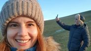 Marian Drăgulescu alături de iubita sa, Simona Carmen