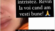 Mesajul postat de Larisa Udilă pe Instagram