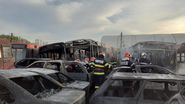 Incendiu la autobaza RAT Craiova
