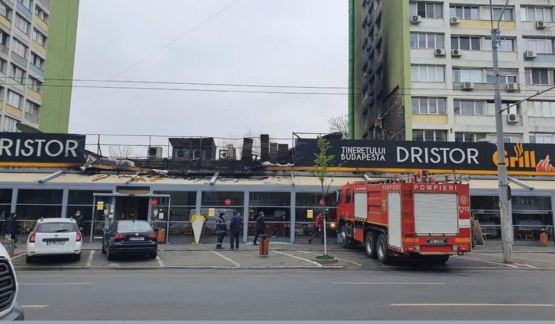 Incendiu de proporții la cea mai cunoscută shaormerie din Capitală