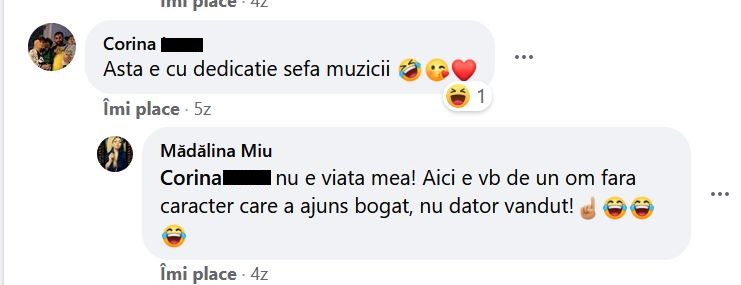 Mădălina Miu mesaj