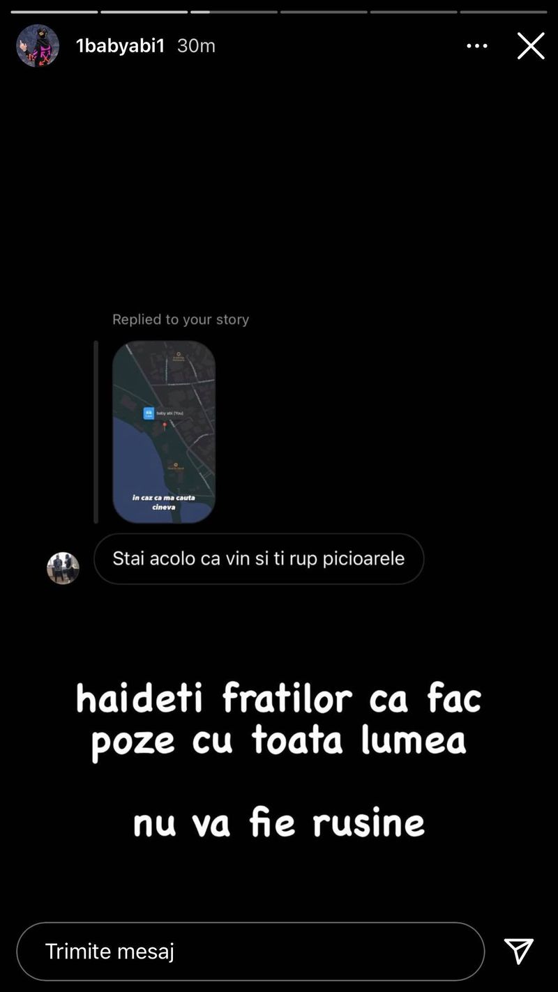Abi Talent, amenințat cu bătaia