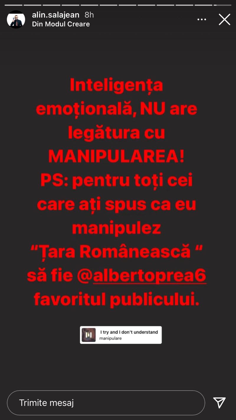 Reacția lui Alin Sălăjean