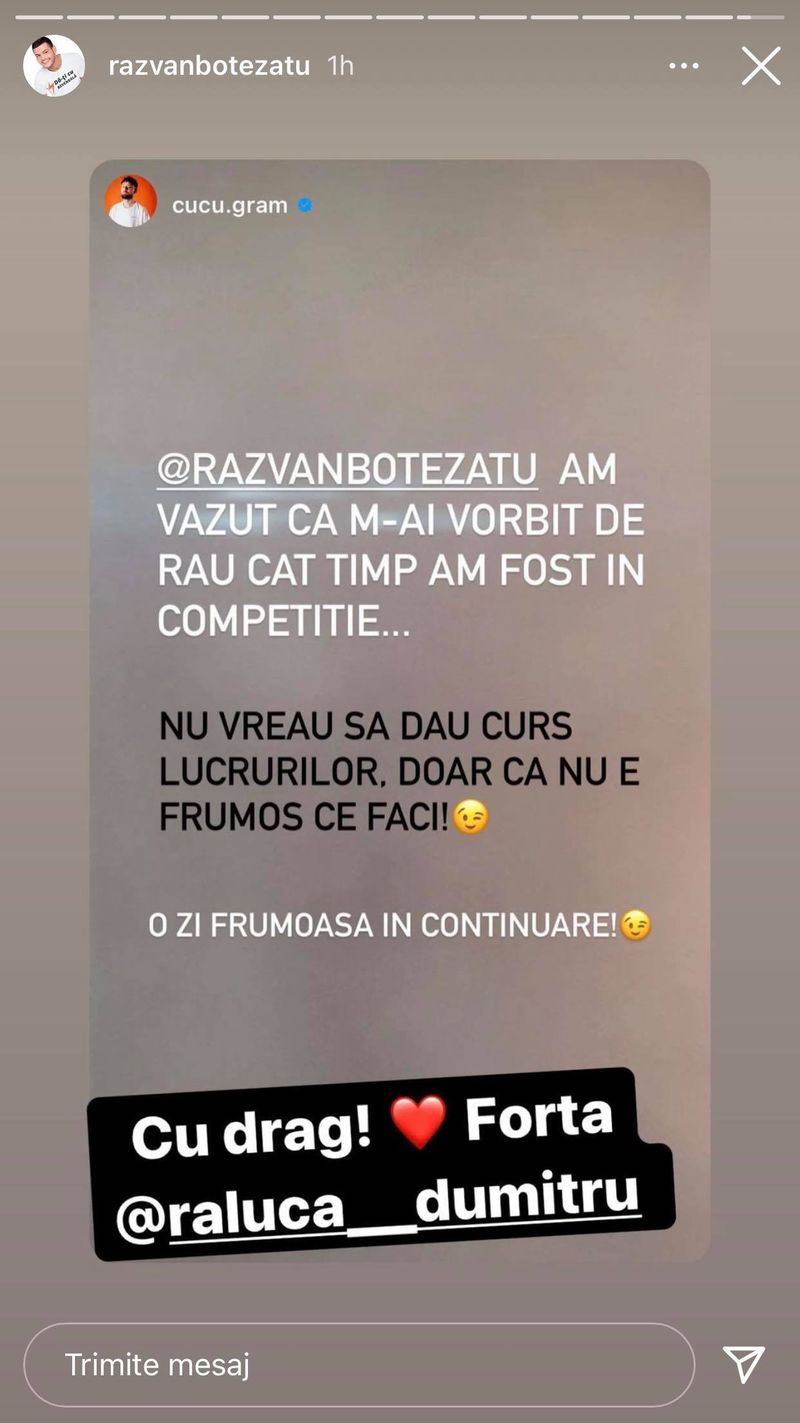 Postare Răzvan Botezatu