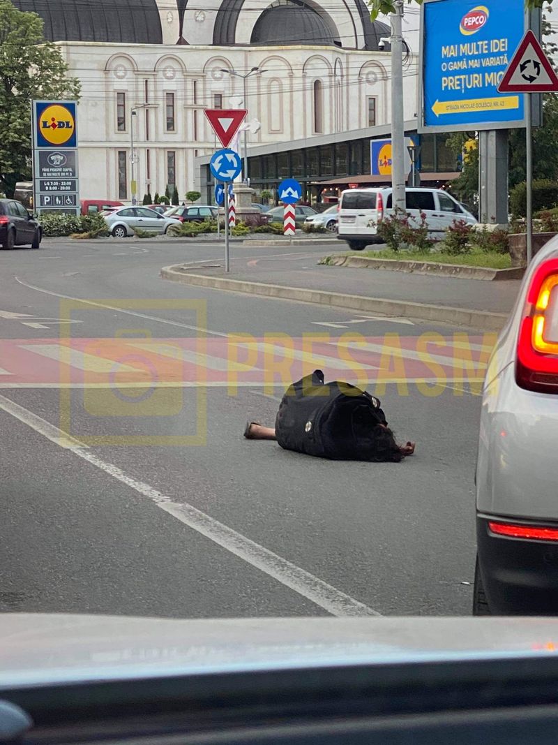 Femeie cazuta la pamant Satu Mare