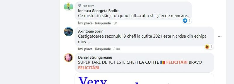 C&acirc;nd e difuzată la televizor Marea Finală Chefi la cuțite 2021