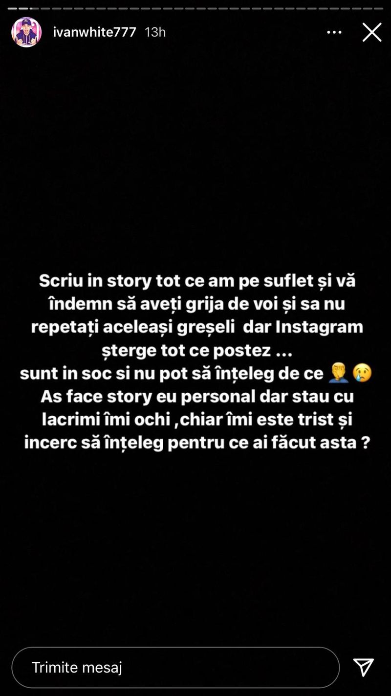 Postarea făcută de Ivan