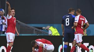 Christian Eriksen, resuscitat pe teren