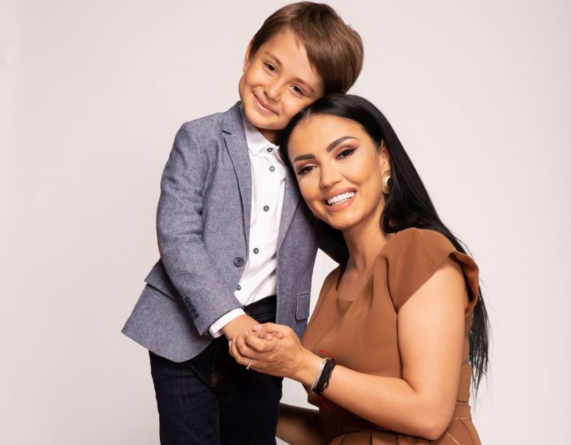 Andreea Mantea, o mamă devotată fiului ei, David