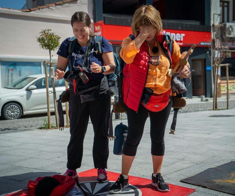 Adriana Trandafir și fiica sa la Asia Express 2021