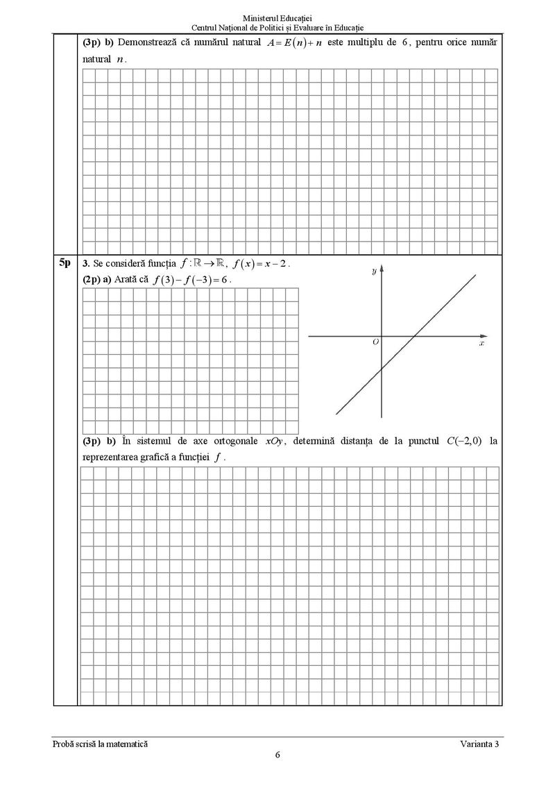 Subiecte Matematică Evaluare Națională 2021
