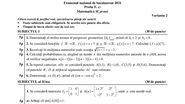 Subiectele la matematică Bac 2021 – specializarea științe ale naturii