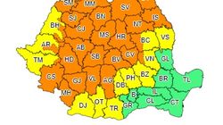 Se anunță vreme severă în 33 de județe. Codurile galben și portocaliu de ploi torențiale pun stăpânire pe harta României