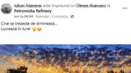 Postarea făcută de Iulian