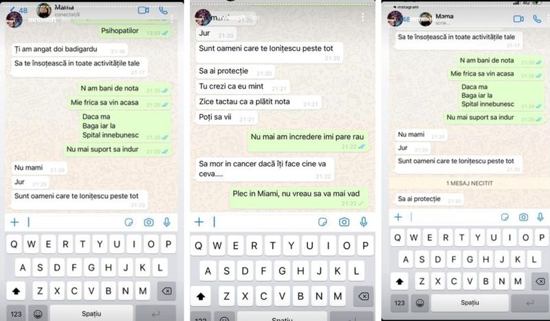 Conversațiile cu Viorica de la Clejani, făcute publice de Fulgy pe Instagram 