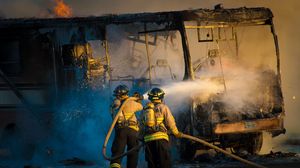 Pompierii au intervenit la stingerea incendiului
