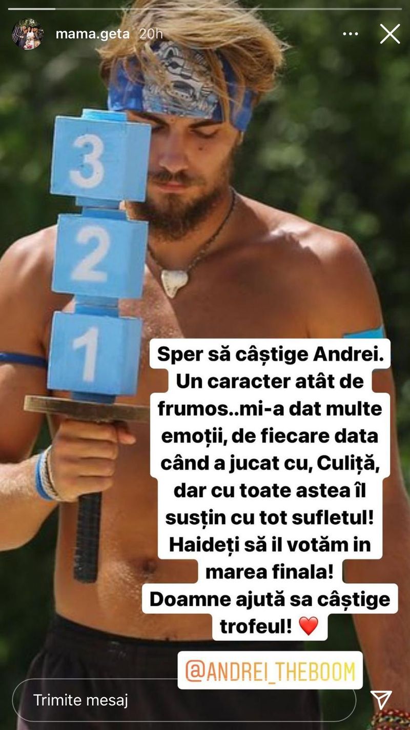 Postarea făcută de Mama Geta