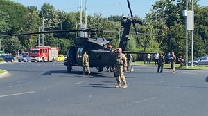 Elicopterul a aterizat de urgență