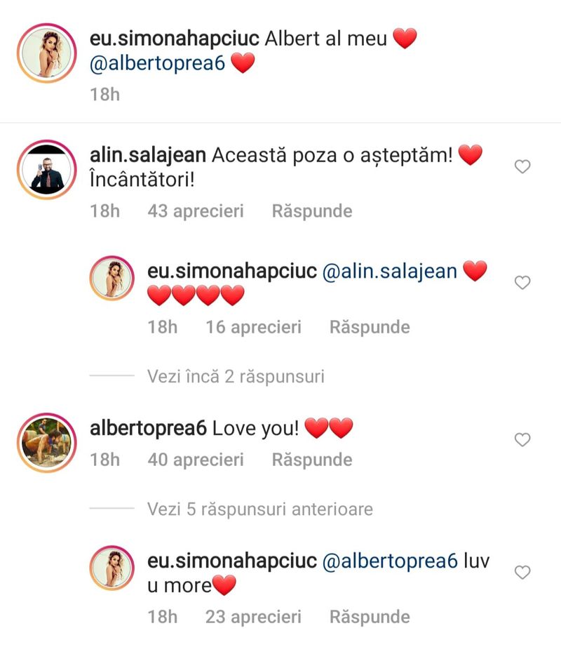 Simona Hapciuc și Albert Oprea și-au făcut declarații incendiare