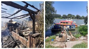Un incendiu a izbucnit la un complex turistic din localitatea Crișan, Tulcea