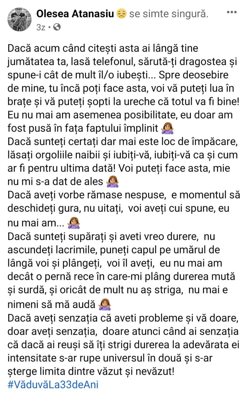 Soția lui Iulian a îndemnat tinerii să își manifeste dragostea
